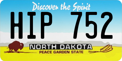 ND license plate HIP752