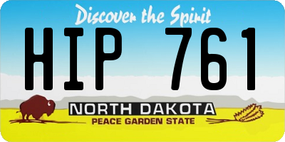 ND license plate HIP761