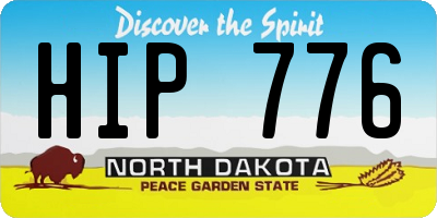 ND license plate HIP776