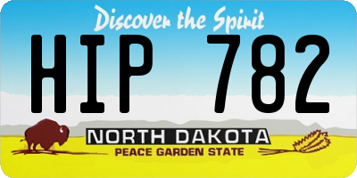 ND license plate HIP782