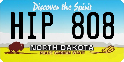 ND license plate HIP808