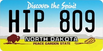 ND license plate HIP809