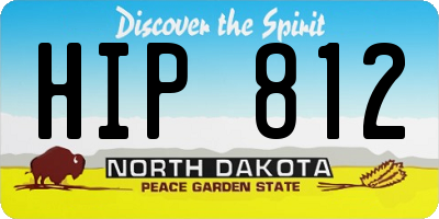 ND license plate HIP812