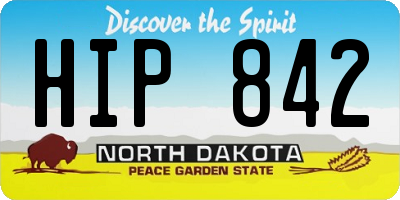 ND license plate HIP842