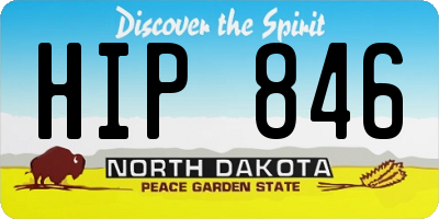 ND license plate HIP846