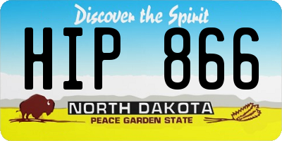 ND license plate HIP866