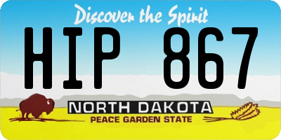 ND license plate HIP867