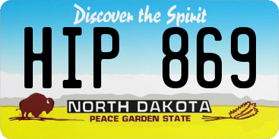 ND license plate HIP869