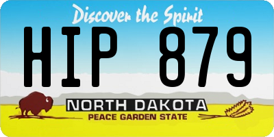 ND license plate HIP879