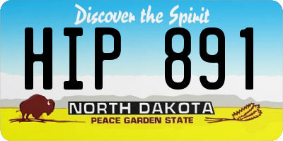 ND license plate HIP891