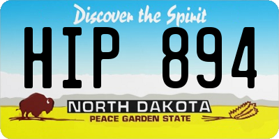 ND license plate HIP894