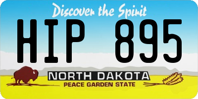 ND license plate HIP895