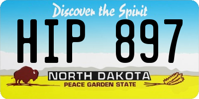 ND license plate HIP897