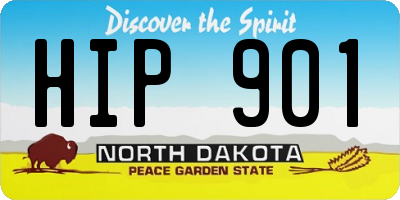 ND license plate HIP901