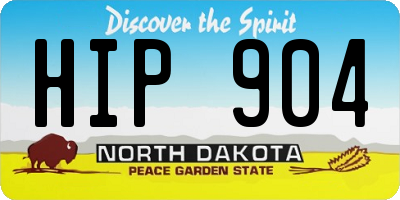 ND license plate HIP904