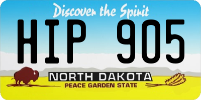 ND license plate HIP905
