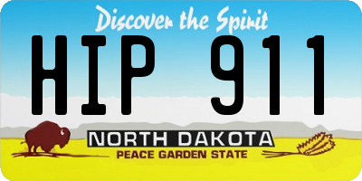 ND license plate HIP911