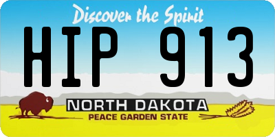 ND license plate HIP913