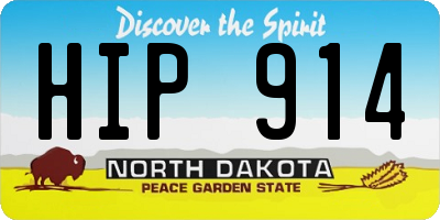 ND license plate HIP914