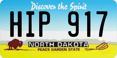 ND license plate HIP917