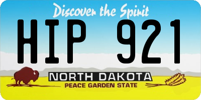 ND license plate HIP921