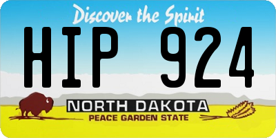 ND license plate HIP924
