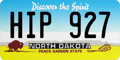 ND license plate HIP927