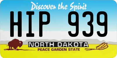 ND license plate HIP939