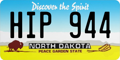 ND license plate HIP944