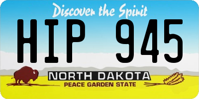 ND license plate HIP945