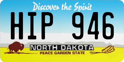 ND license plate HIP946