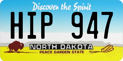 ND license plate HIP947