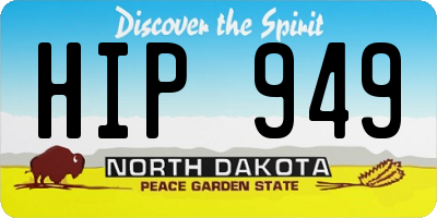 ND license plate HIP949
