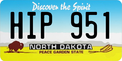 ND license plate HIP951
