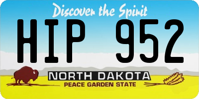 ND license plate HIP952
