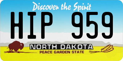 ND license plate HIP959
