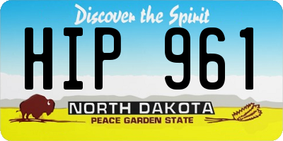 ND license plate HIP961