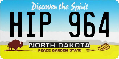 ND license plate HIP964