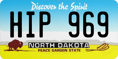 ND license plate HIP969