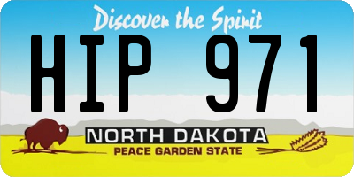 ND license plate HIP971