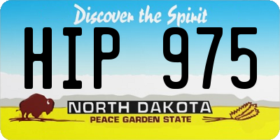 ND license plate HIP975