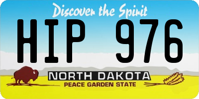 ND license plate HIP976