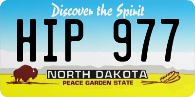 ND license plate HIP977
