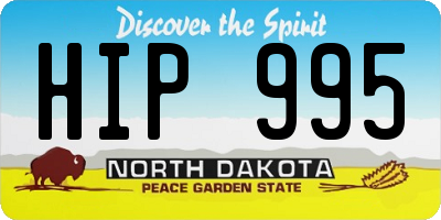 ND license plate HIP995