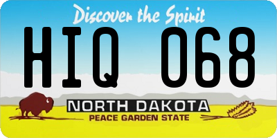 ND license plate HIQ068