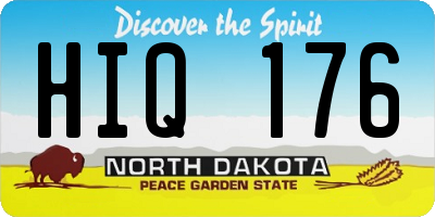 ND license plate HIQ176