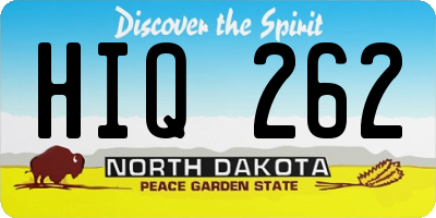 ND license plate HIQ262