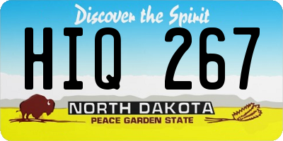 ND license plate HIQ267