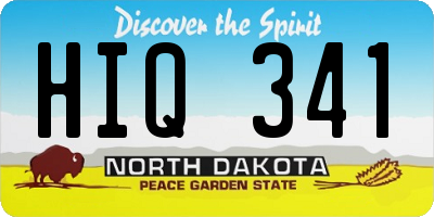 ND license plate HIQ341
