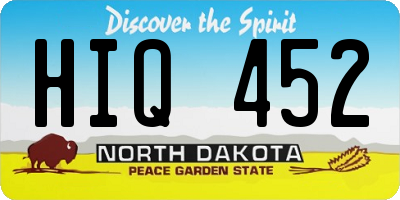 ND license plate HIQ452